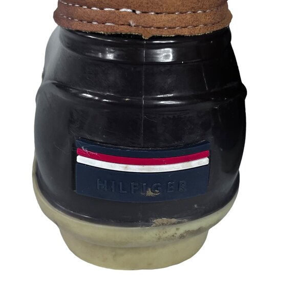 Tommy Hilfiger Womens Casey Duck Boots Brown Leather Waterproof Size 9 - Picture 11 of 11